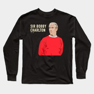 Sir Bobby Charlton Tribute to Long Sleeve T-Shirt